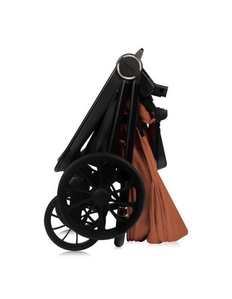 BN-LO-MIKA_PLUS_2IN1_BROWN_RUST,Carucior 2 in 1, Lionelo, Mika Plus, Cadru din aluminiu, Cu landou intarit si salteluta moale, R