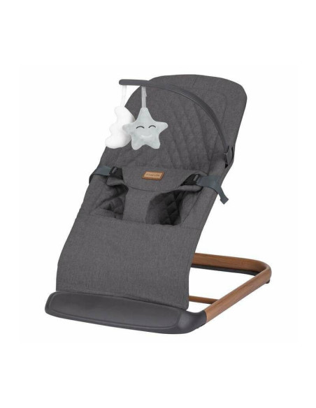 BN-84935,Sezlong balansoar, FreeON, Serene, Pana la 9 kg, Cu centura in 3 puncte, Spatar reglabil in 3 etape, Cu bara de jucarii