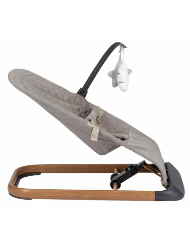 BN-84935,Sezlong balansoar, FreeON, Serene, Pana la 9 kg, Cu centura in 3 puncte, Spatar reglabil in 3 etape, Cu bara de jucarii