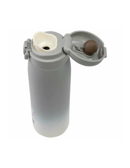 BN-380715,Termos lichide, FreeON, Din otel inoxidabil, Cu mentinere de temperatura de pana la 12 ore, 480 ml, Grey