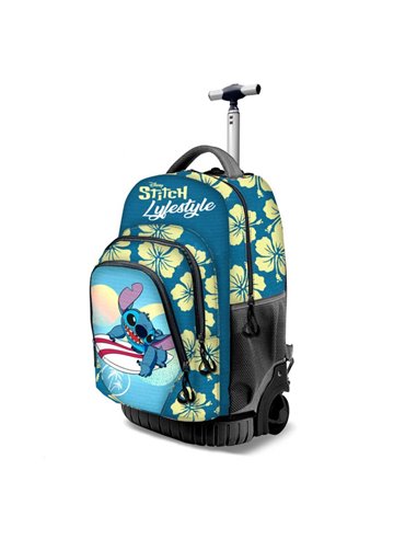 Ghiozdan tip troller Lilo&Stitch, 3 compartimente, 47x32x27cm, Lyfestyle