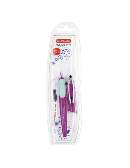 Stilou Herlitz My.pen, penita M, Lila/menta, blister