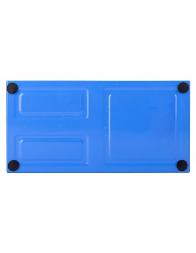 Suport birou 3 compartimente Mesh Color Deli, Verde