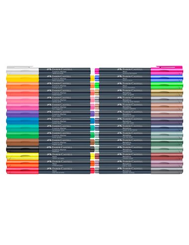 Marker creativ Faber-Castell FC160730, 1.5 mm, 30 buc/set