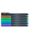 Marker creativ Faber-Castell FC160708, 1.5 mm, 6 buc/set, Forrest