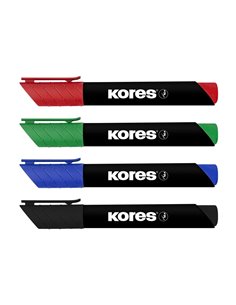 Set 4 markere permanente Kores KO20764, 3 mm 2