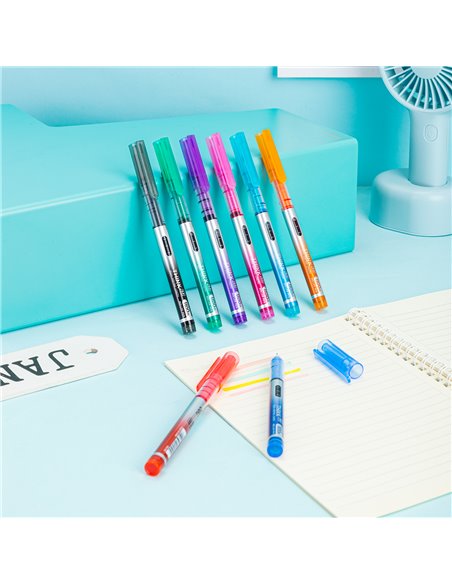 Set 8 rollere Free Ink Deli, 0.5 mm, uscare rapida