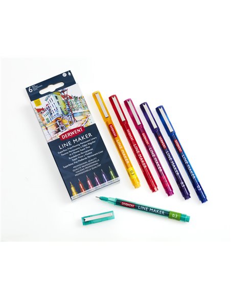 Set 6 linere profesionale Derwent, 0.3 mm
