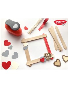 Inimioare din lemn Daco AD338, 4 cm, 4 modele  2