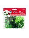 AD053V,Accesorii Craft - Ad053 Verde Pom Pom Degrade