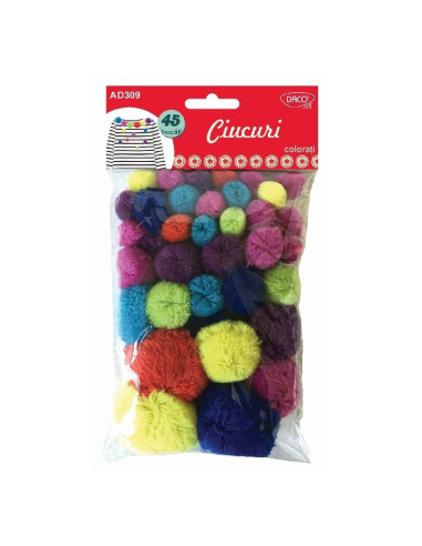 AD309,Accesorii Craft - Ad309 Ciucuri Colorati Daco