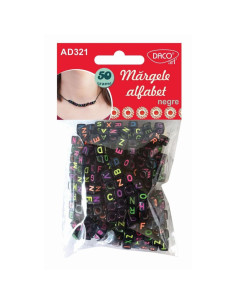 AD321,Accesorii Craft - Ad321 Margele Alfabet Negre Daco