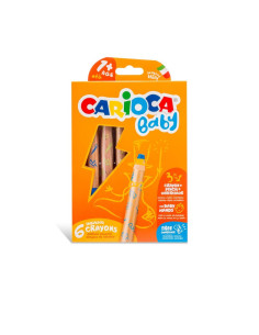 42817,Creion Color 6 Culori 3 In 1 Carioca Baby 42817