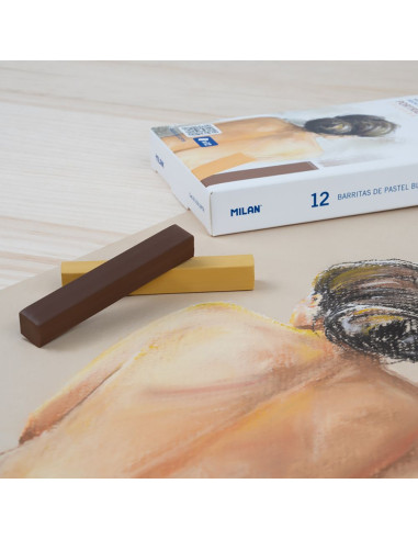 6110212PTR,Creion Color Pastel Soft Portret 12c Milan 6110212ptr