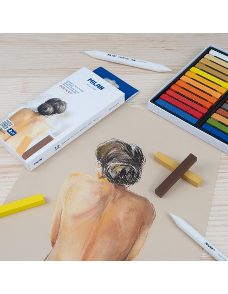 6110212PTR,Creion Color Pastel Soft Portret 12c Milan 6110212ptr