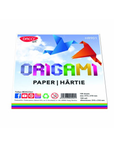 HR901,Hartie Origami 21x21cm 100/Set Daco Hr901