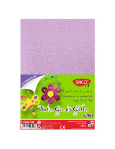 HG420M,Hartie Gumata Aa Glitter Hg420m 20x30cm 10coli Daco