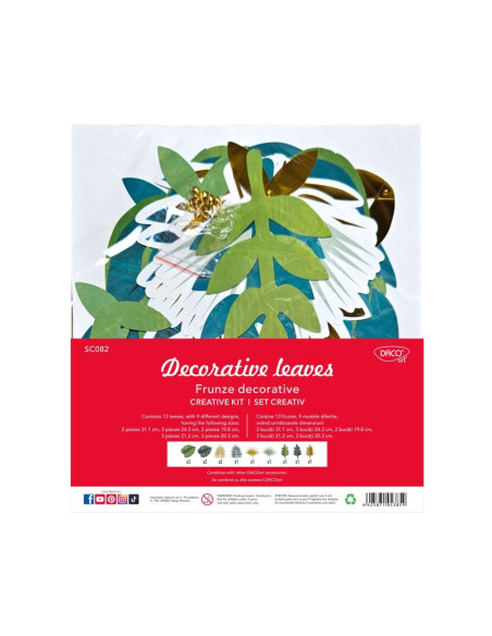 SC082,Set Creativ - Sc082 Frunze Decorative Daco