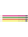 45002,Creion Negru Cu Radiera Fluo Ecada 45002