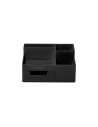 95105N,Suport Birou 5 Compartimente Plastic Negru Ecada 95105n