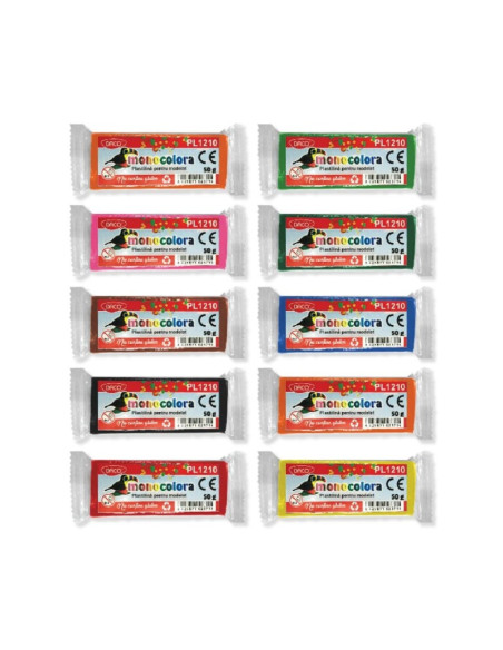 PL1210,Plastilina 50g Monocolora Daco Pl1210
