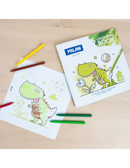 54218GC03,Caiet De Colorat Dino Land Milan 54218gc03