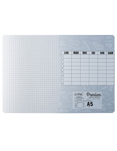 Caiet A5 S-COOL, 52 file, 75 g, matematica, Motiv dino