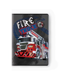 Caiet A5 S-COOL, 52 file, 75 g, dictando, Motiv fire truck