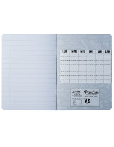 Caiet A5 S-COOL, 52 file, 75 g, dictando, Motiv dino