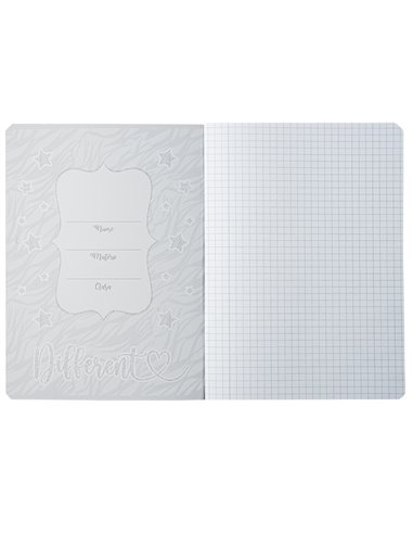 Caiet Premium A5 S-COOL, 52 file, 75 g, matematica, Motiv kitty