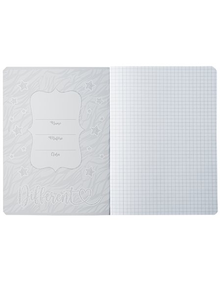 Caiet Premium A5 S-COOL, 52 file, 75 g, matematica, Motiv star