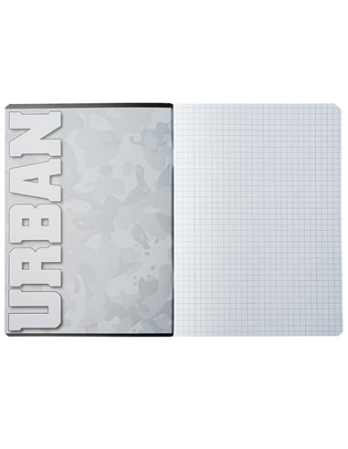 Caiet Premium A5 S-COOL, 52 file, 75 g, matematica, Urban Collection - Girls