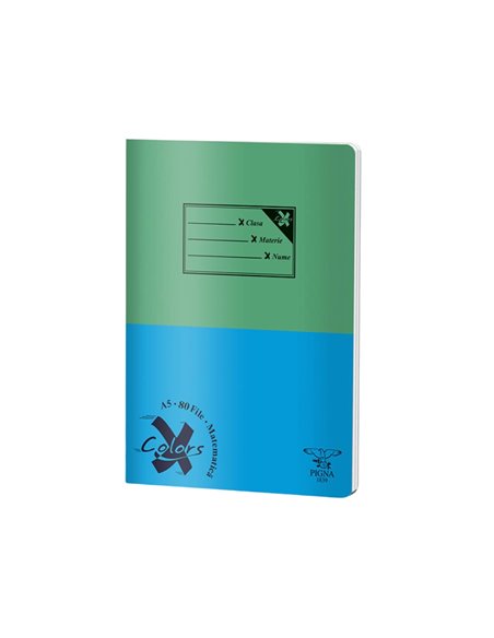 Caiet Pigna A5, 80 de file, 60g/mp, matematica, Basic