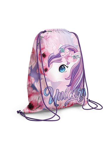 Sac incaltaminte S-COOL SC2131, 46 x 35.5 cm, Motiv unicorn