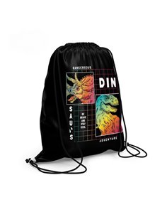 Sac incaltaminte S-COOL SC2514, 46 x 35.5 cm, Motiv dino