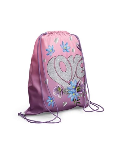 Sac sport S-COOL SC2133, 46 x 35.5 cm, Motiv love