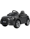 ELKAUQ8R23B,Masinuta electrica Chipolino Audi RS Q8 cu scaun din piele si roti EVA black