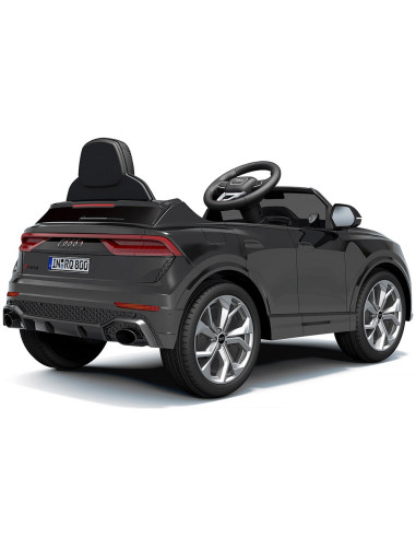 ELKAUQ8R23B,Masinuta electrica Chipolino Audi RS Q8 cu scaun din piele si roti EVA black