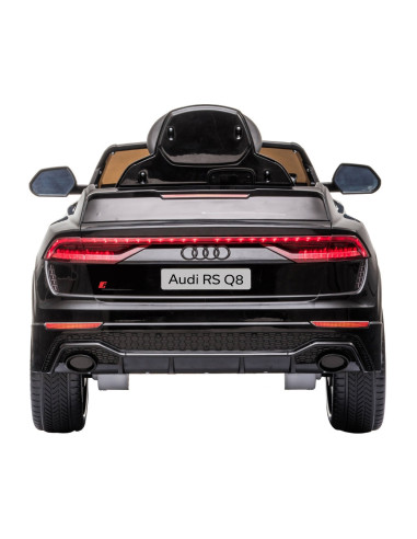 ELKAUQ8R23B,Masinuta electrica Chipolino Audi RS Q8 cu scaun din piele si roti EVA black