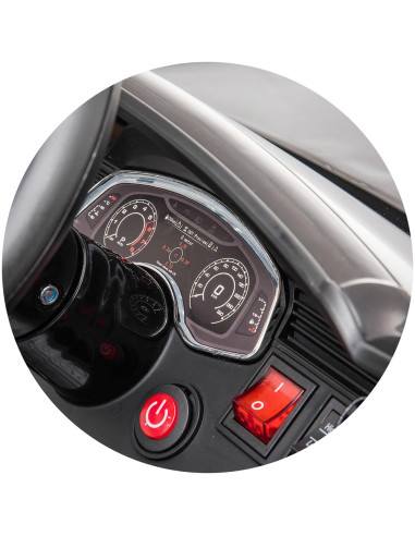 ELKAUQ8R23B,Masinuta electrica Chipolino Audi RS Q8 cu scaun din piele si roti EVA black