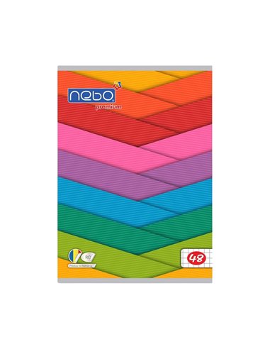 Caiet A5 Nebo premium, 48 file, 80g/mp, matematica, Abstract
