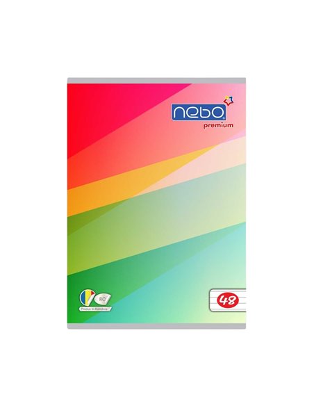 Caiet A5 Nebo premium, 48 file, 80g/mp, dictando, Abstract