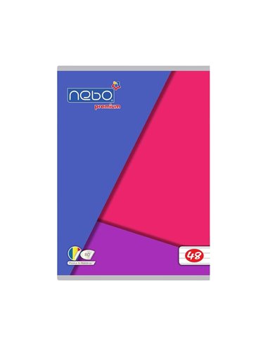 Caiet A5 Nebo premium, 48 file, 80g/mp, dictando, Abstract