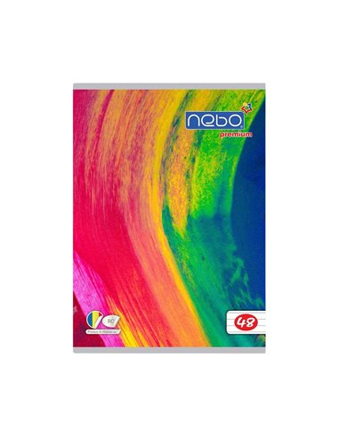 Caiet A5 Nebo premium, 48 file, 80g/mp, dictando, Abstract