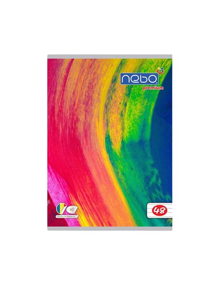 Caiet A5 Nebo premium, 48 file, 80g/mp, dictando, Abstract
