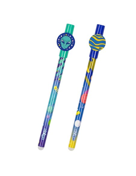 Set 2 pixuri cu cerneala termosensibila Strigo PIXT47, Motiv alien