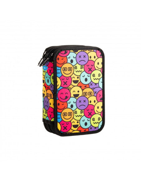 PE3032,Penar 3 fermoare neechipat Emoticons DACO PE3032,Penar 3 fermoare neechipat Emoticons DACO