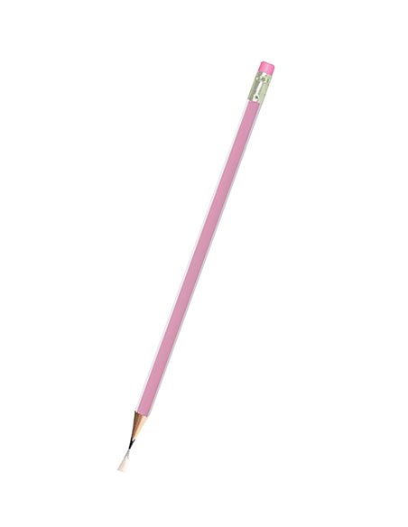 Creion grafit HB cu radiera S-COOL SC146, Pastel