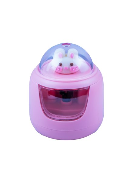 Ascutitoare electrica Cassini cu baterii + 2 rezerve, Motiv iepuras