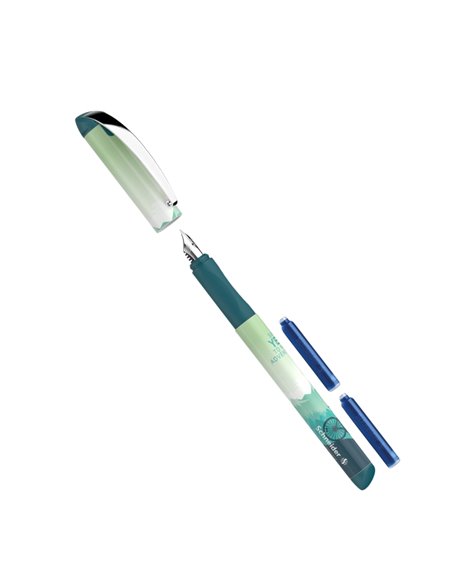 Stilou Schneider INX Sportive + 2 rezerve, blister, Verde